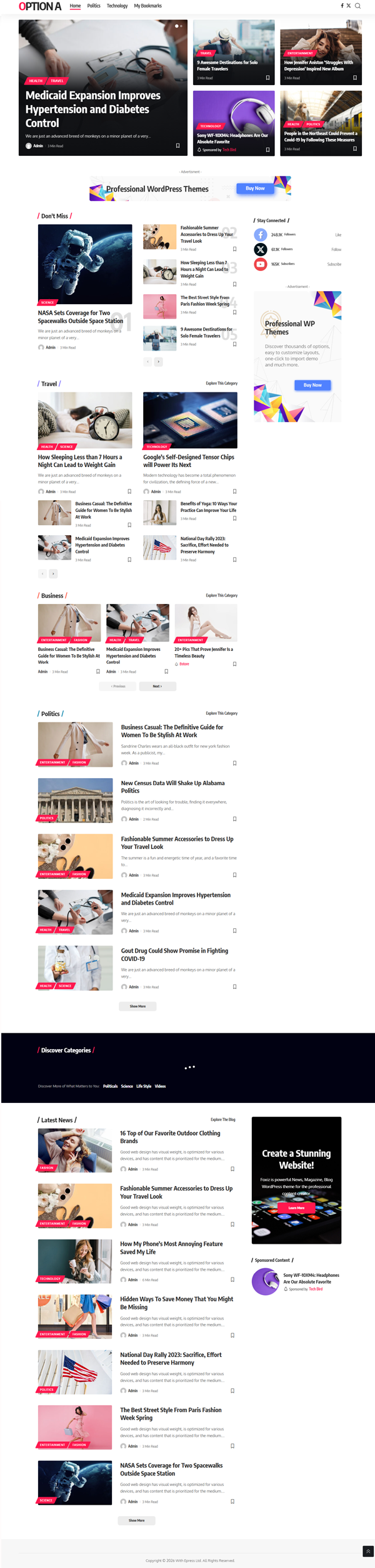 Option A website