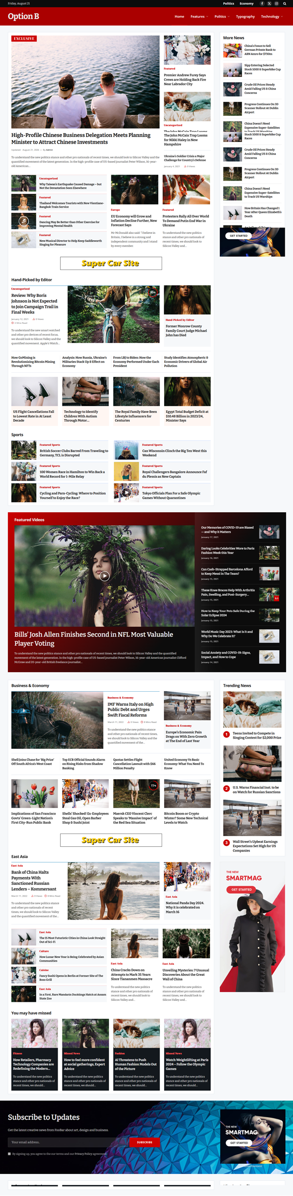 Option B website