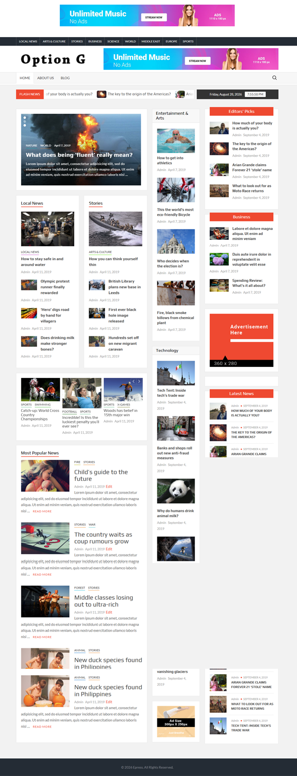 Option G website