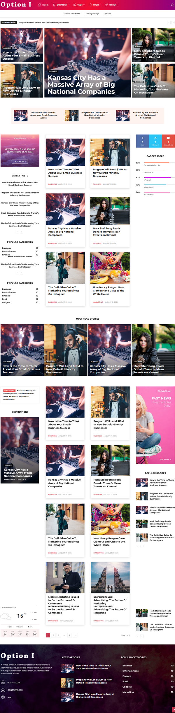 Option I website