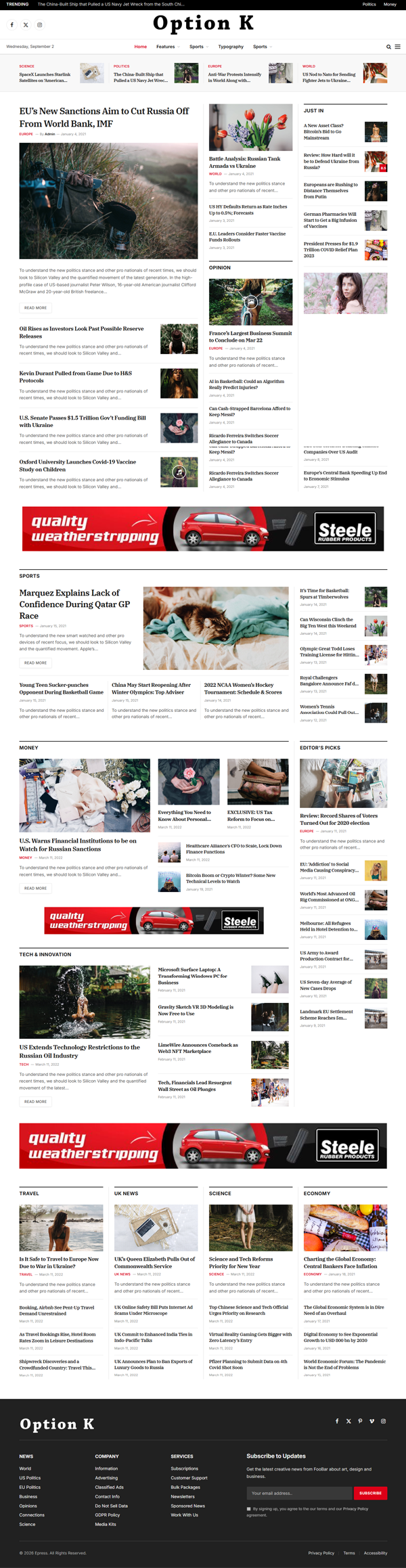 Option K website
